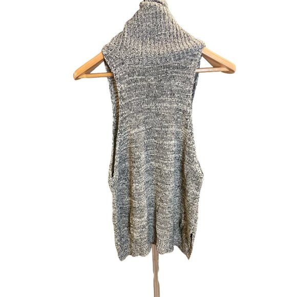 MINKPINK Grey Drop Armhole Cowl Neck Turtleneck Tunic SZ Small - Picture 2 of 8